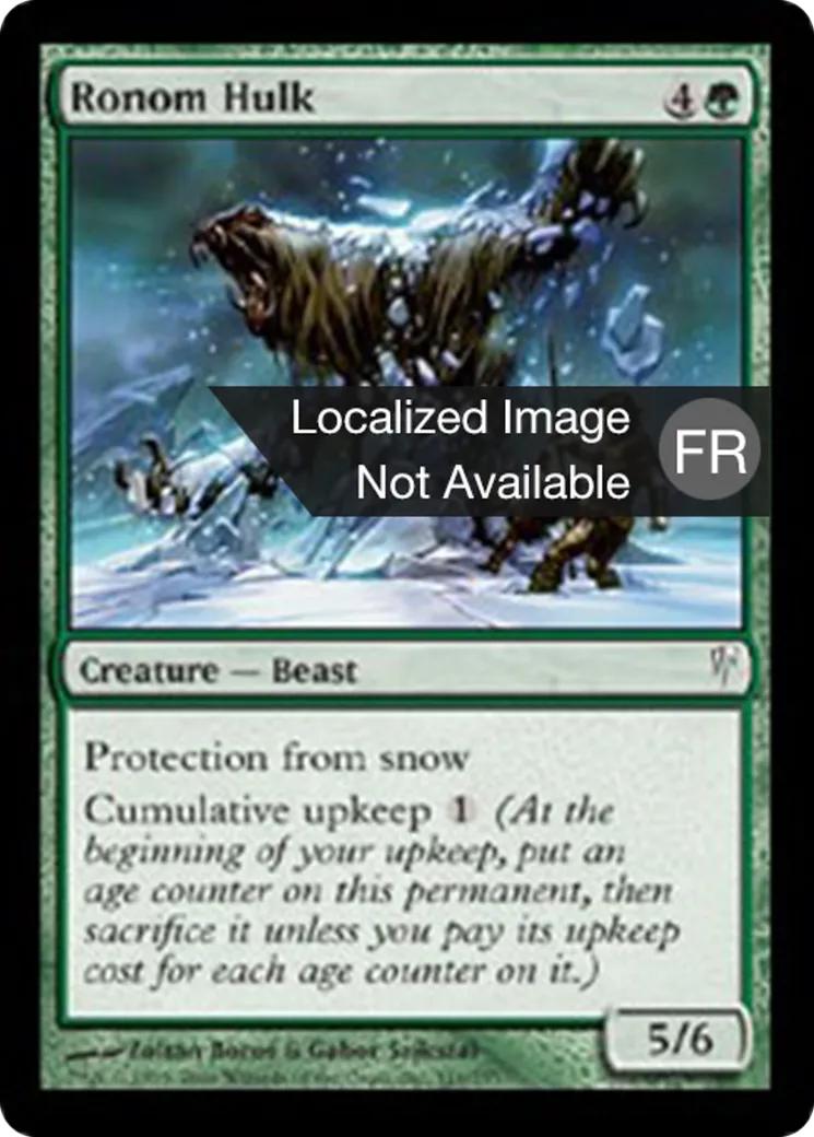 Carcasse de Ronom — Coldsnap — Magic: The Gathering