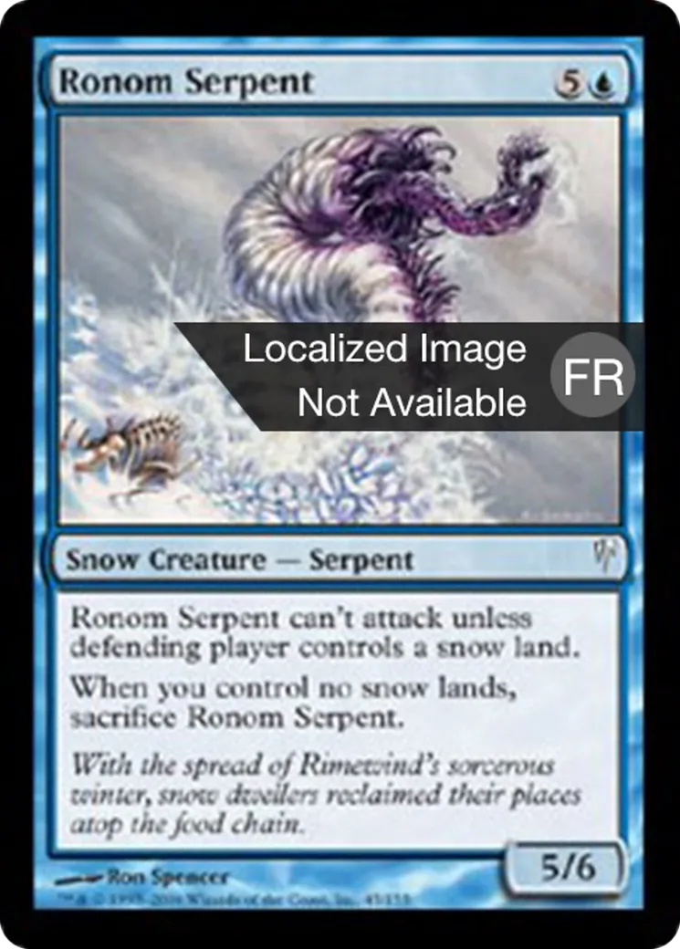 Serpent de Ronom — Coldsnap — Magic: The Gathering