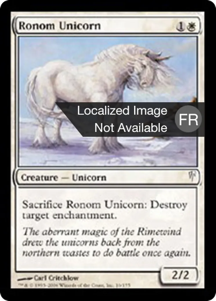 Licorne de Ronom — Coldsnap — Magic: The Gathering