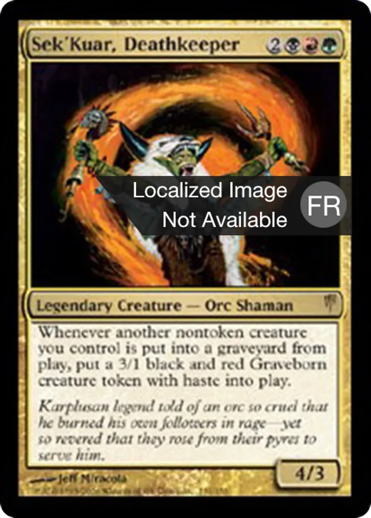 Sek'Kuar, gardemort — Coldsnap — Magic: The Gathering