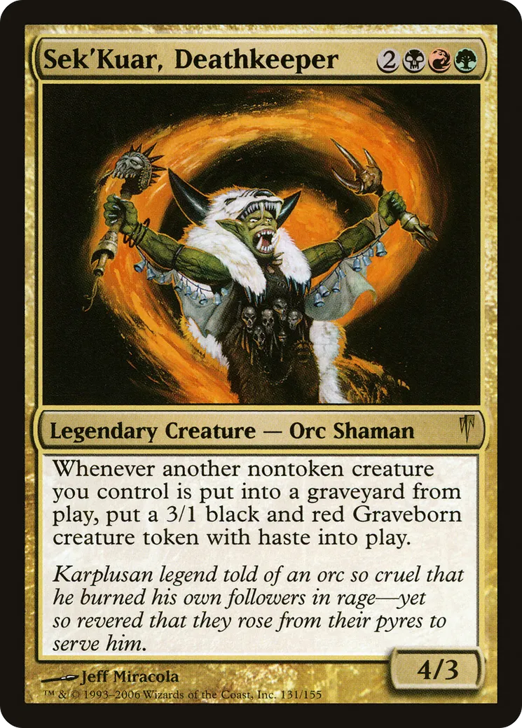 Sek'Kuar, Deathkeeper — Coldsnap — Magic: The Gathering