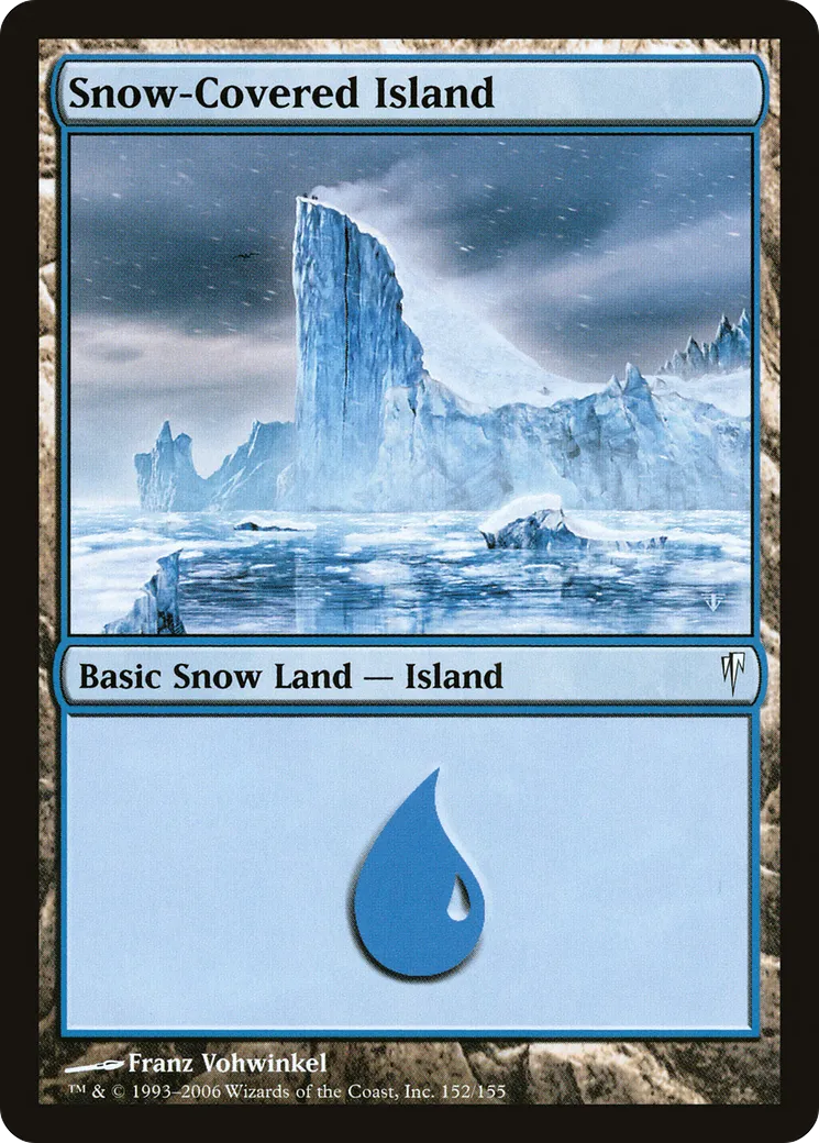 Snow-Covered Island — Coldsnap — Magic: The Gathering