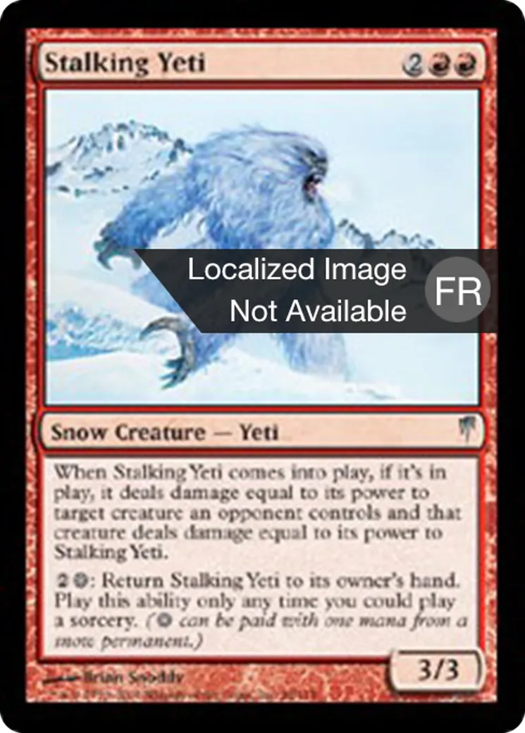 Yeti en chasse — Coldsnap — Magic: The Gathering