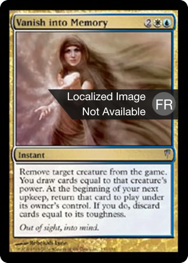 Disparition dans la mémoire — Coldsnap — Magic: The Gathering