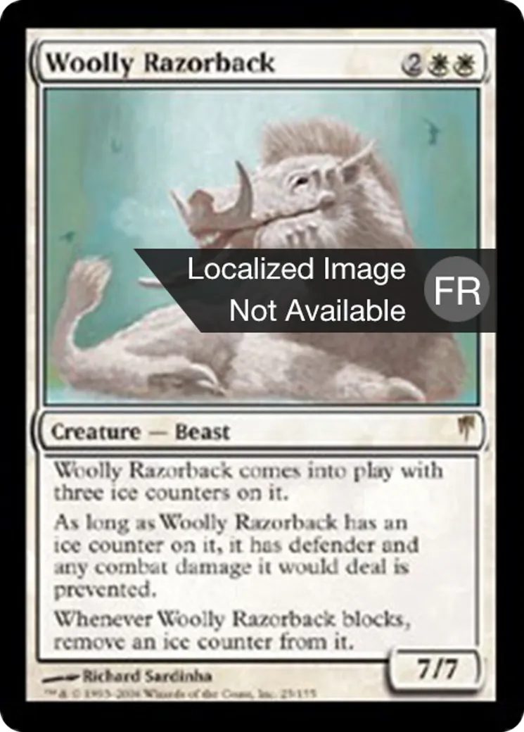 Sanglier laineux — Coldsnap — Magic: The Gathering