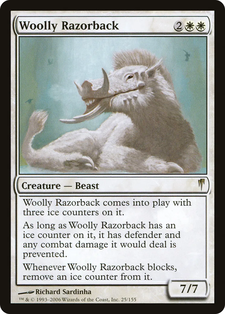 Woolly Razorback — Coldsnap — Magic: The Gathering