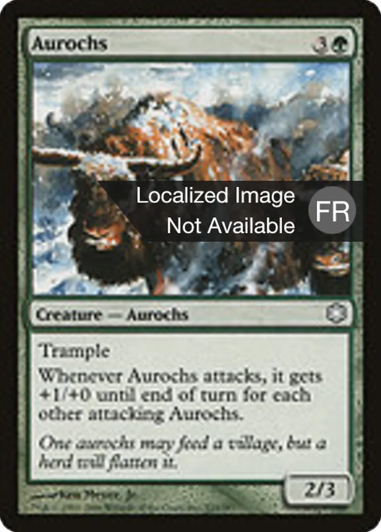 Aurochs from Coldsnap Theme Decks - Magic: The Gathering