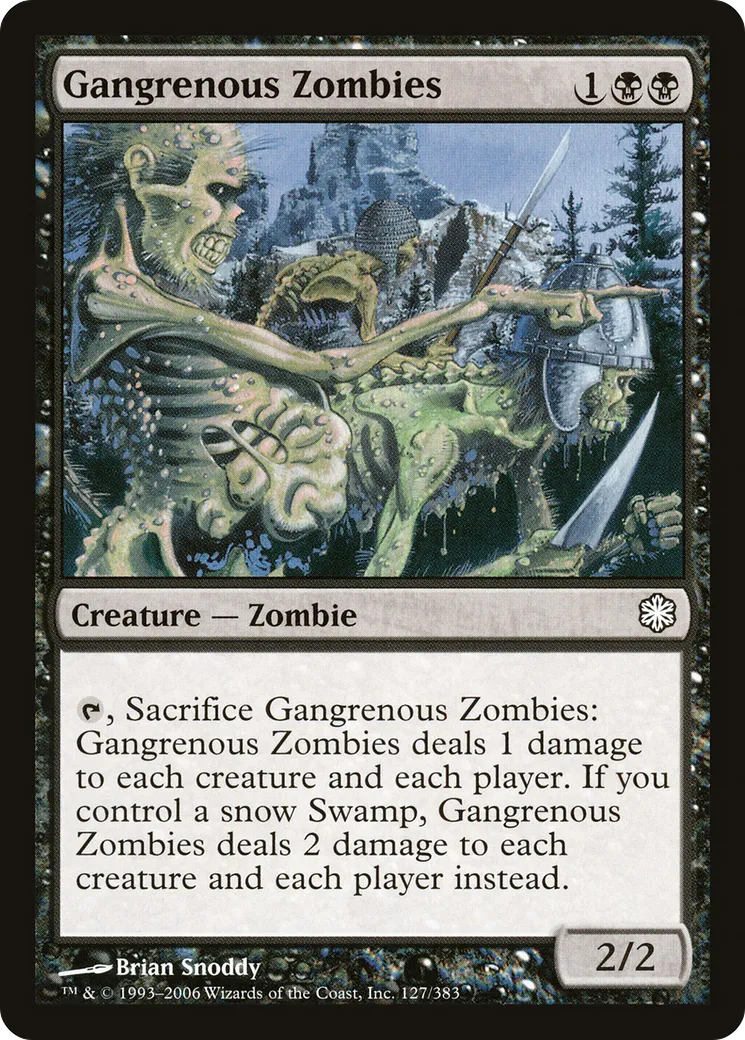 Gangrenous Zombies from Coldsnap Theme Decks - Magic: The Gathering