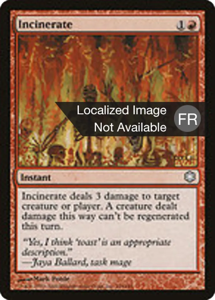 Incinération — Coldsnap Theme Decks — Magic: The Gathering