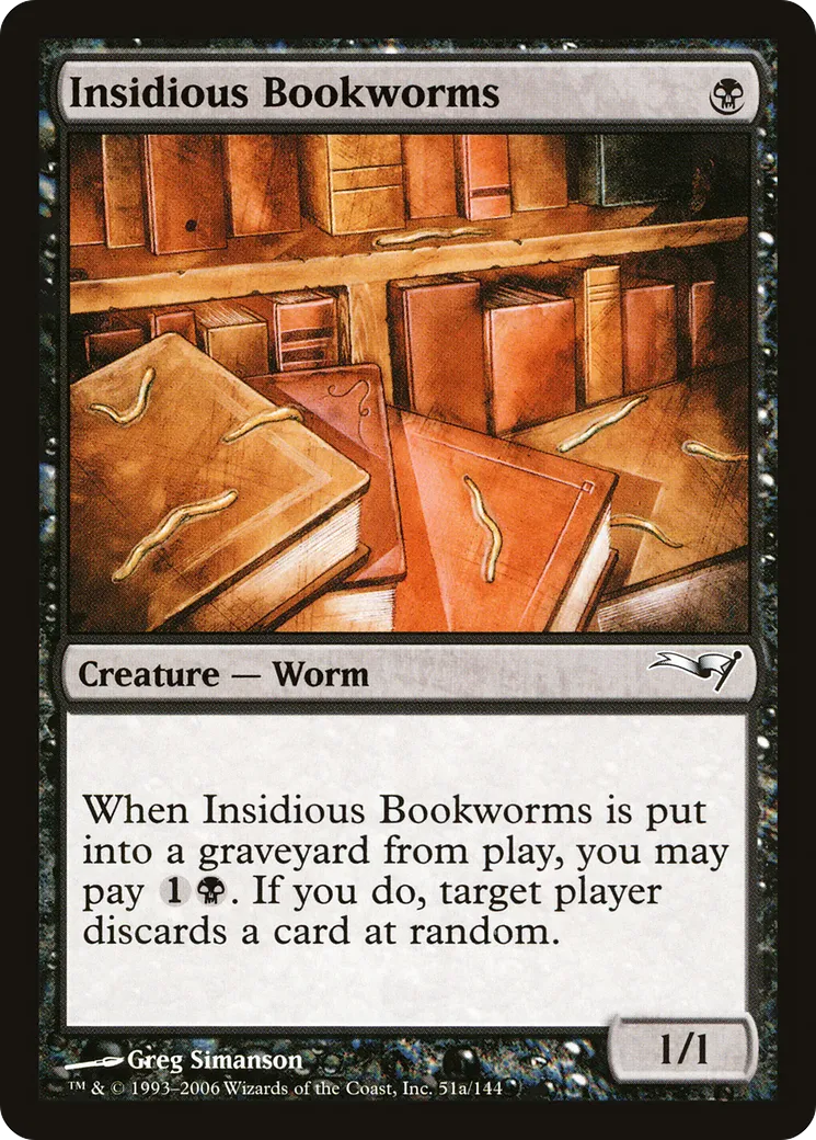 Insidious Bookworms — Coldsnap Theme Decks — Magic: The Gathering
