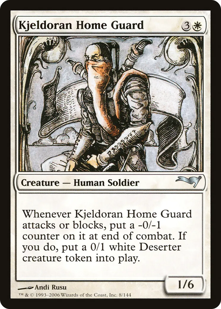 Kjeldoran Home Guard — Coldsnap Theme Decks — Magic: The Gathering