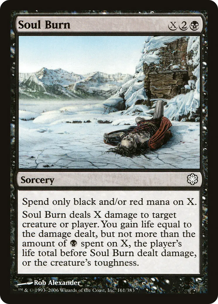 Soul Burn — Coldsnap Theme Decks — Magic: The Gathering