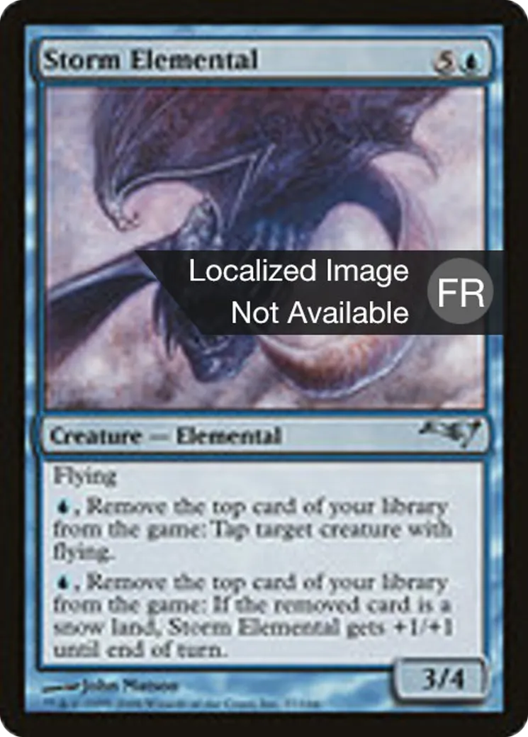 Élémental de l'orage — Coldsnap Theme Decks — Magic: The Gathering