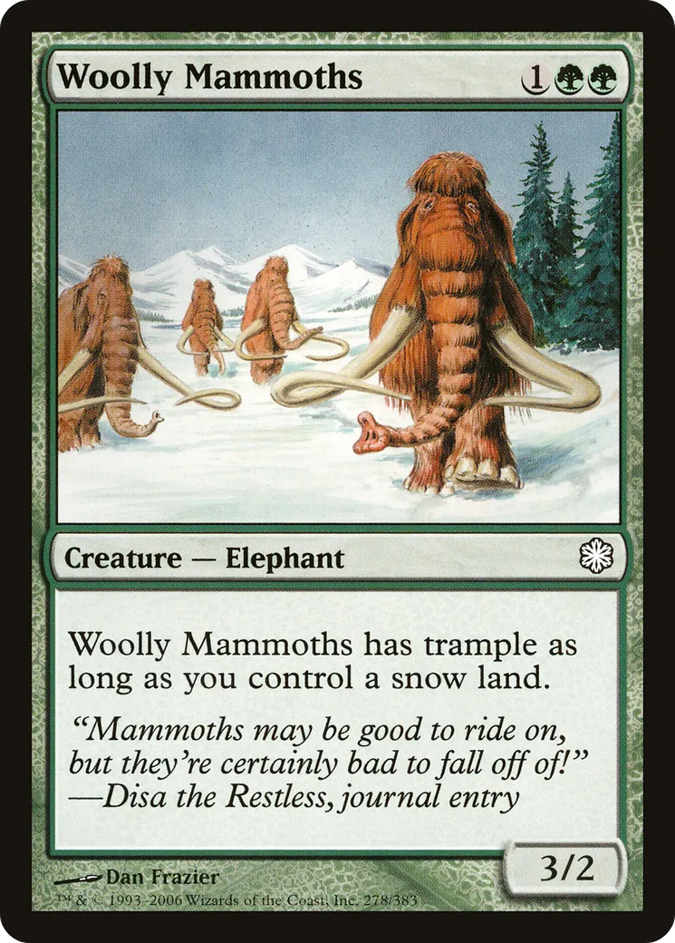 Woolly Mammoths from Coldsnap Theme Decks - Magic: The Gathering