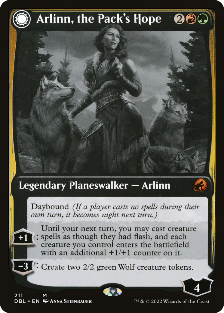 Arlinn, the Pack's Hope // Arlinn, the Moon's Fury — Innistrad: Double Feature — Magic: The Gathering
