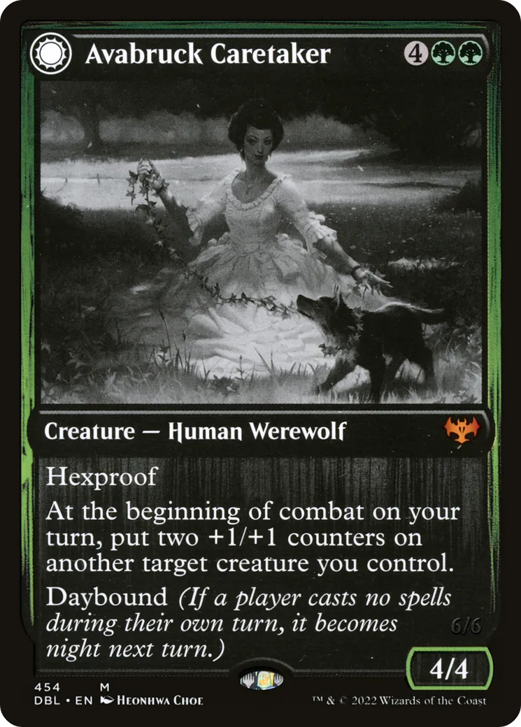 Pourvoyeuse d'Avabruck // Maîtresse-chasseuse de Cerclecreux — Innistrad: Double Feature — Magic: The Gathering