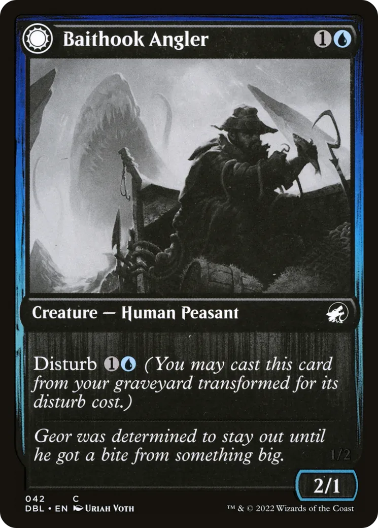 Baithook Angler // Hook-Haunt Drifter — Innistrad: Double Feature — Magic: The Gathering