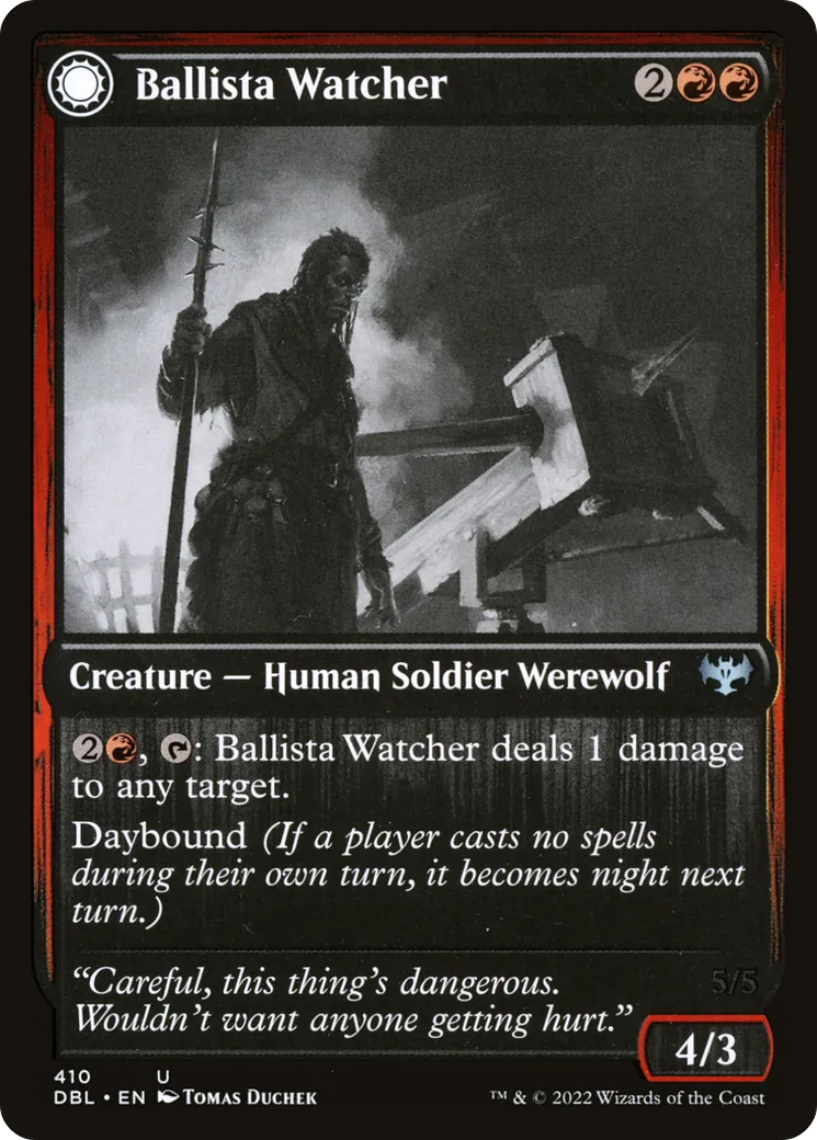 Ballista Watcher // Ballista Wielder — Innistrad: Double Feature — Magic: The Gathering