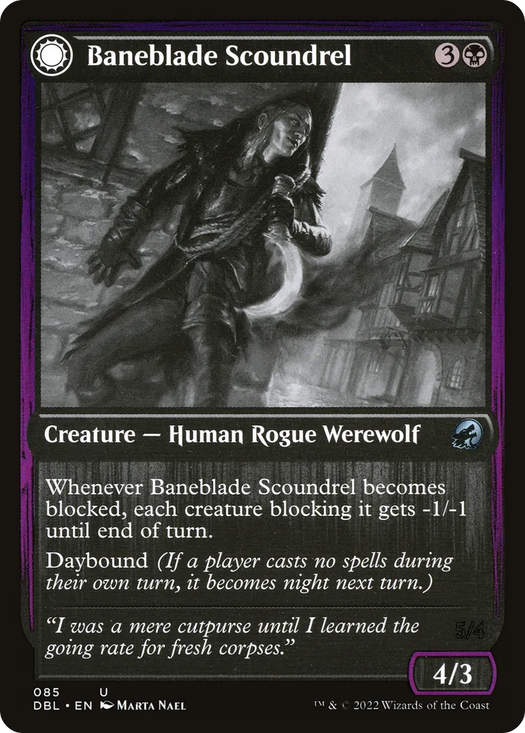 Vaurien à lame-fléau // Maraudeur aux griffes-fléau — Innistrad: Double Feature — Magic: The Gathering