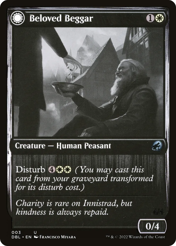 Beloved Beggar // Generous Soul — Innistrad: Double Feature — Magic: The Gathering