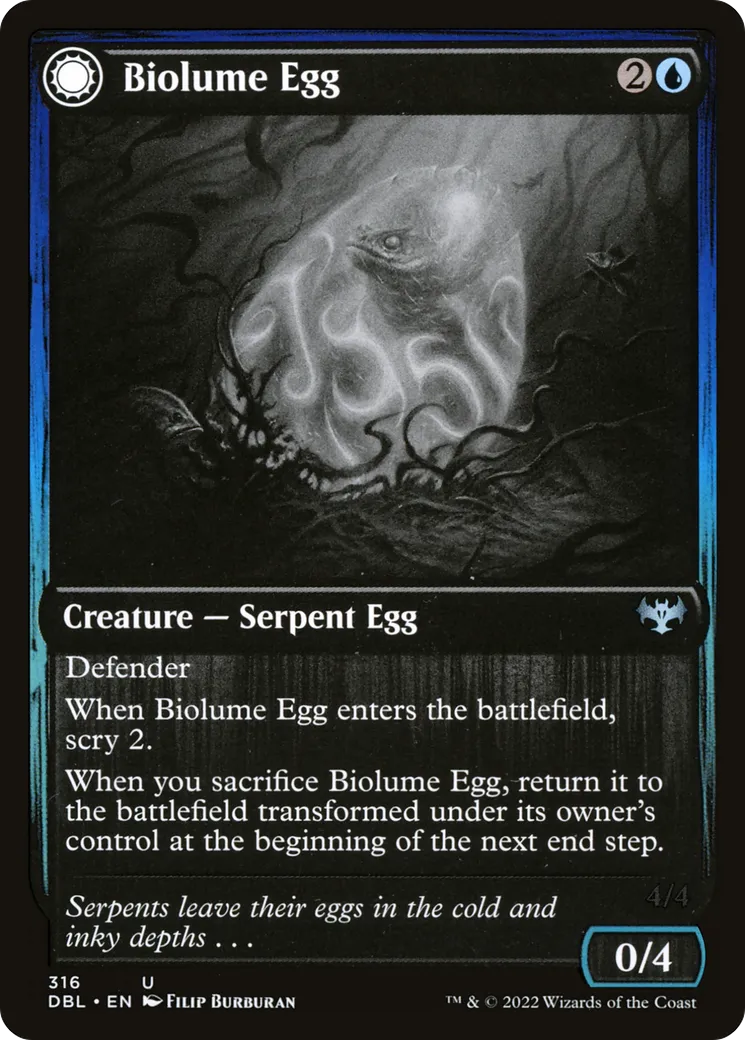 Biolume Egg // Biolume Serpent — Innistrad: Double Feature — Magic: The Gathering