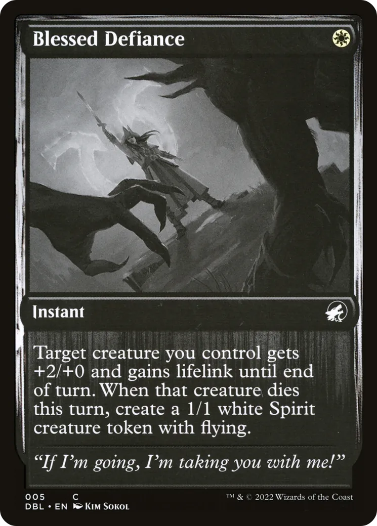 Blessed Defiance — Innistrad: Double Feature — Magic: The Gathering