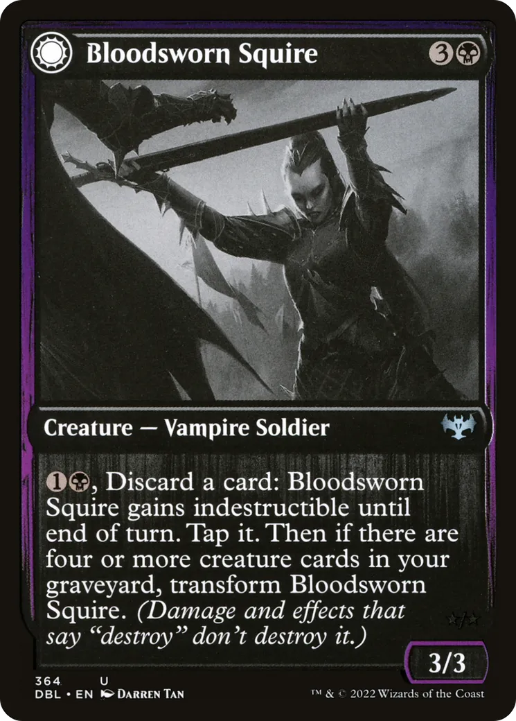 Écuyère sangvasseur // Chevalière sangvasseur — Innistrad: Double Feature — Magic: The Gathering