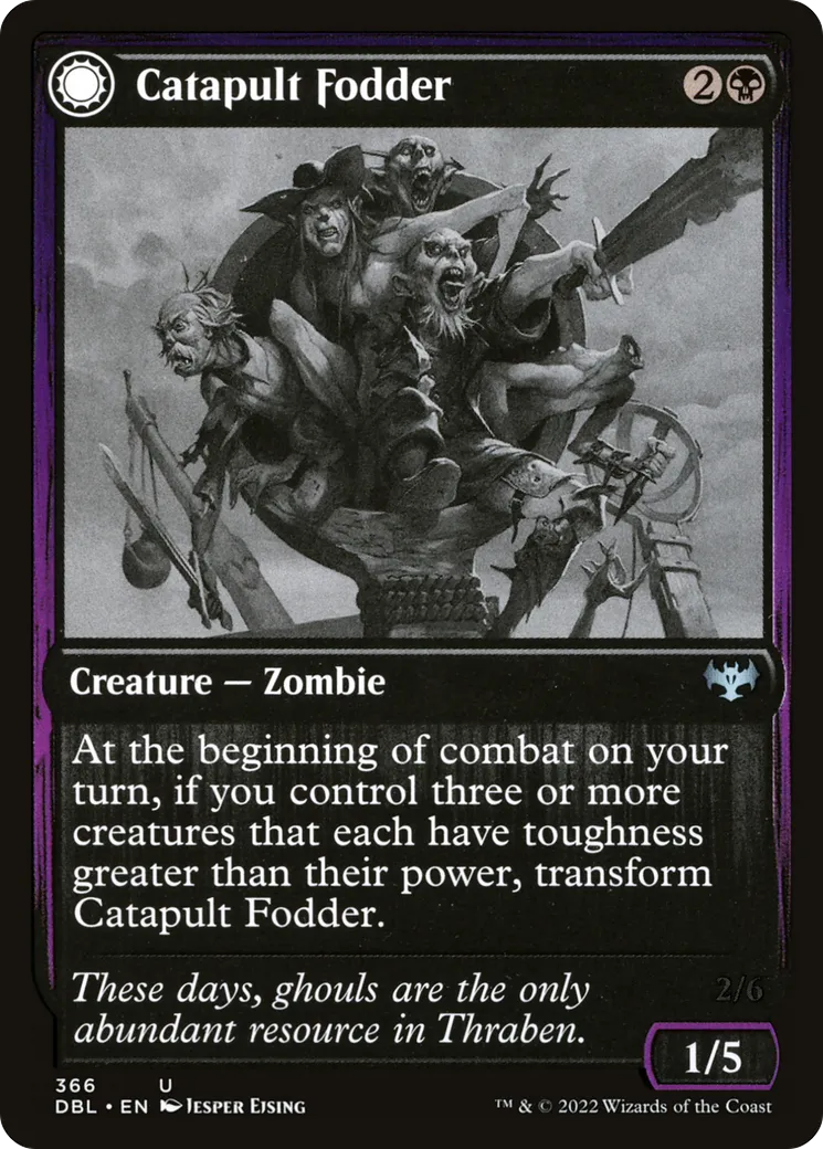 Catapult Fodder // Catapult Captain — Innistrad: Double Feature — Magic: The Gathering