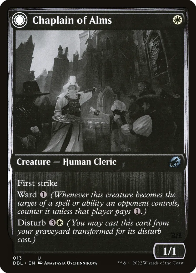 Chaplain of Alms // Chapel Shieldgeist — Innistrad: Double Feature — Magic: The Gathering