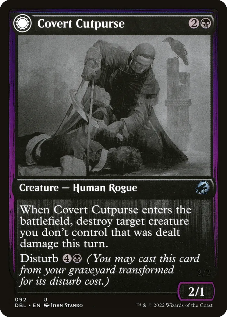 Coupe-bourse caché // Geist cupide — Innistrad: Double Feature — Magic: The Gathering
