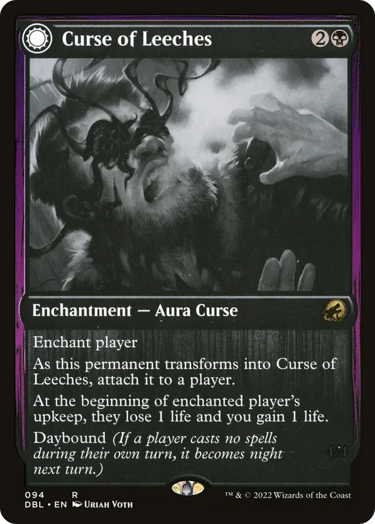 Malédiction de sangsues // Guetteur sangsue — Innistrad: Double Feature — Magic: The Gathering