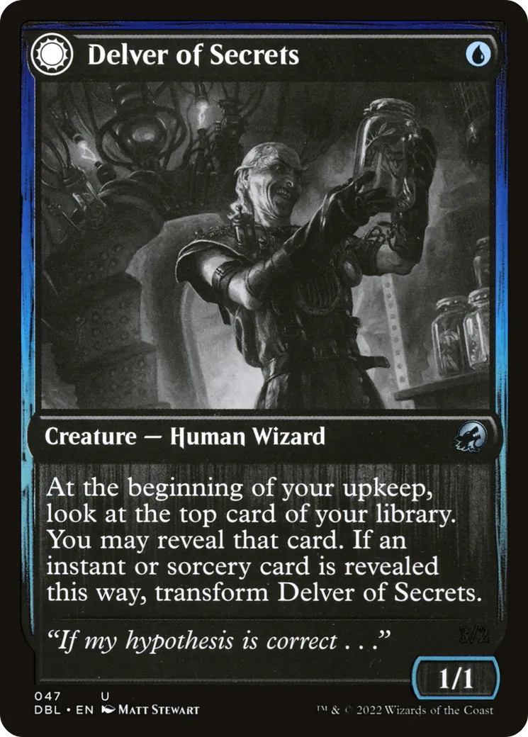 Delver of Secrets // Insectile Aberration — Innistrad: Double Feature — Magic: The Gathering