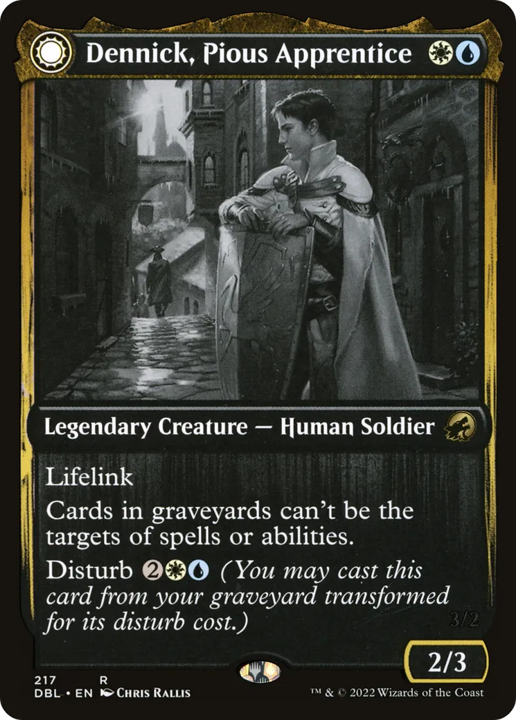 Dennick, Pious Apprentice // Dennick, Pious Apparition — Innistrad: Double Feature — Magic: The Gathering