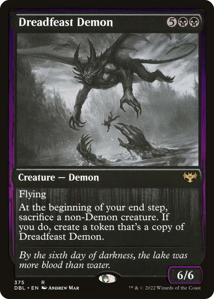 Dreadfeast Demon — Innistrad: Double Feature — Magic: The Gathering