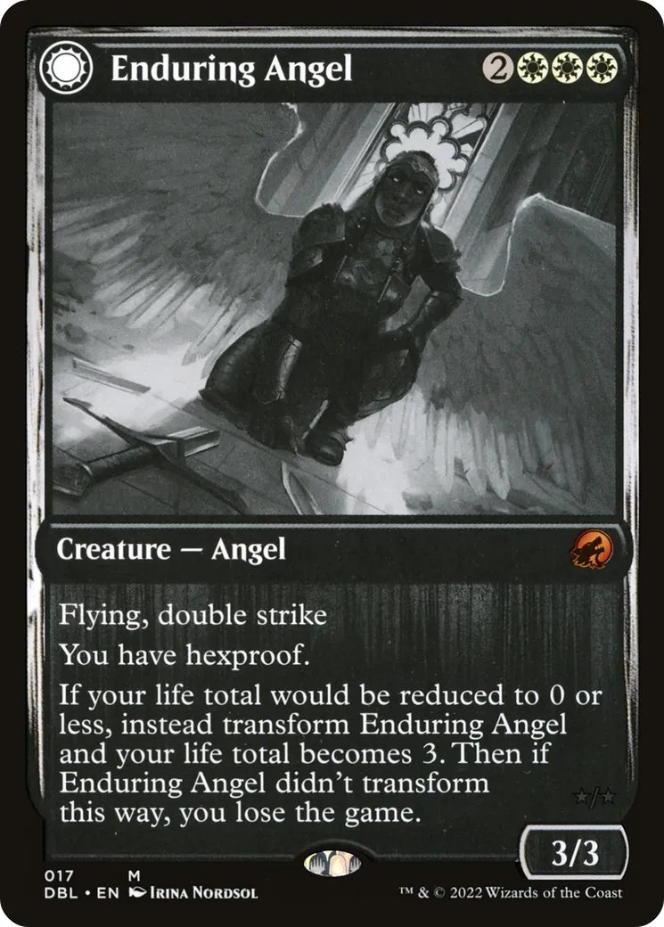 Enduring Angel // Angelic Enforcer — Innistrad: Double Feature — Magic: The Gathering