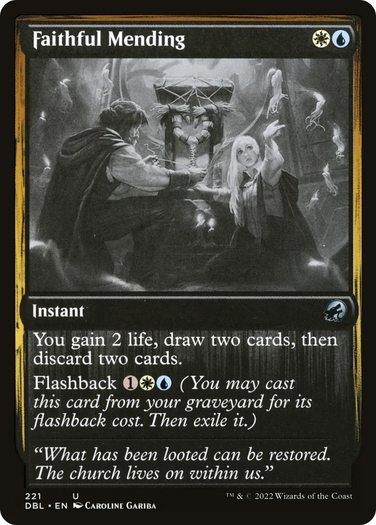 Faithful Mending — Innistrad: Double Feature — Magic: The Gathering