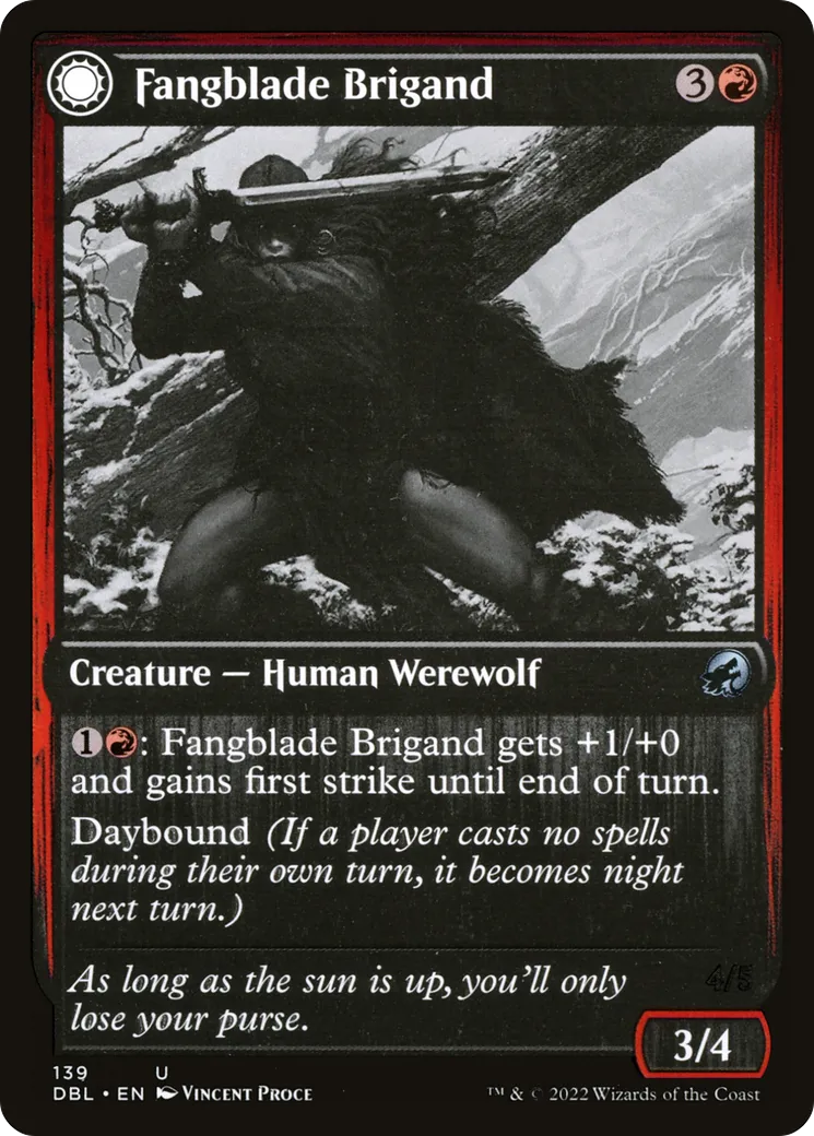 Fangblade Brigand // Fangblade Eviscerator — Innistrad: Double Feature — Magic: The Gathering
