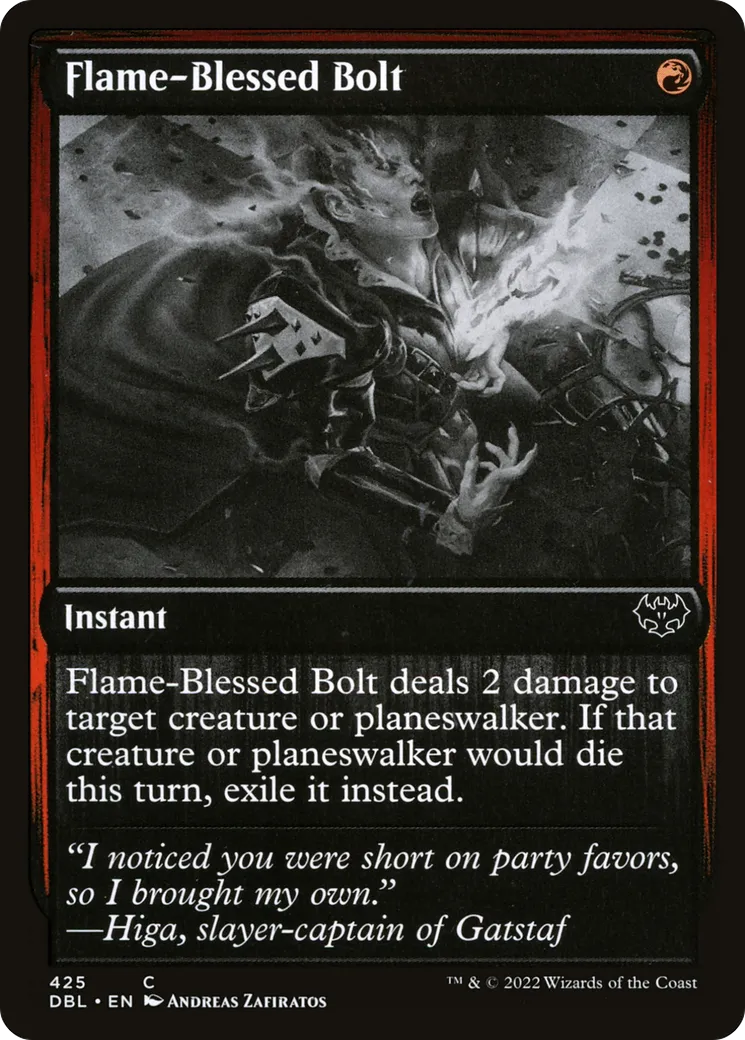 Flame-Blessed Bolt — Innistrad: Double Feature — Magic: The Gathering
