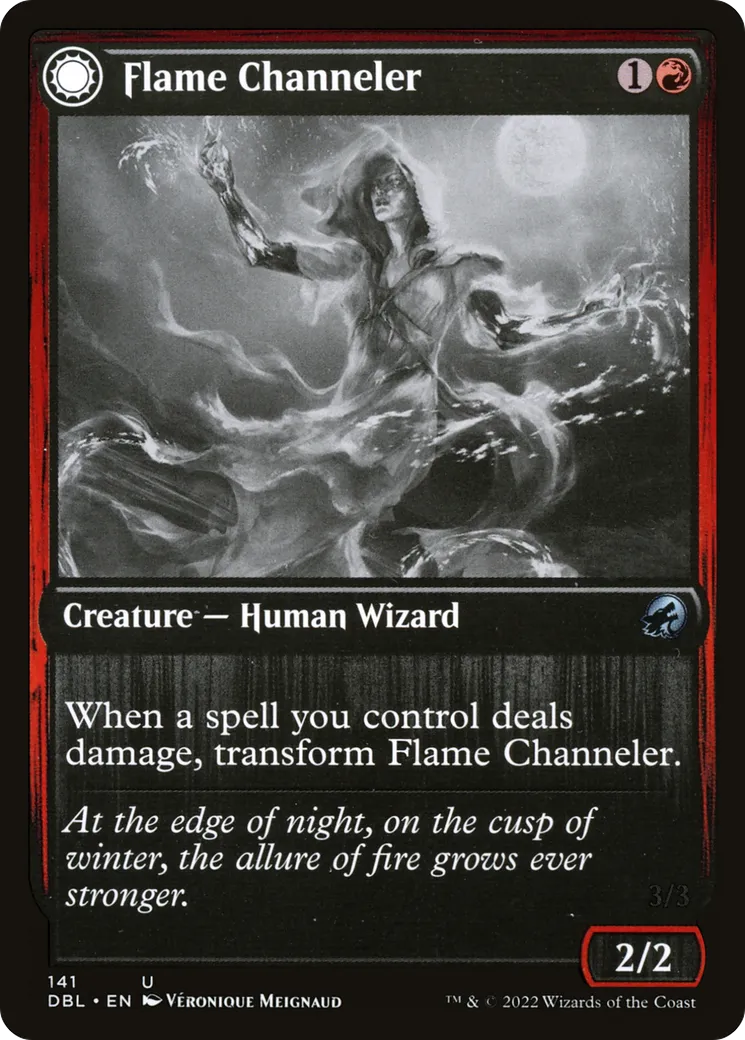 Flame Channeler // Embodiment of Flame — Innistrad: Double Feature — Magic: The Gathering
