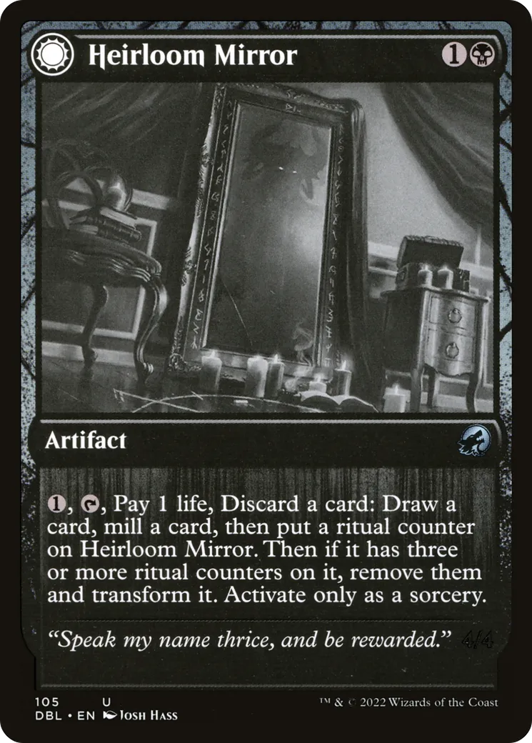 Heirloom Mirror // Inherited Fiend — Innistrad: Double Feature — Magic: The Gathering