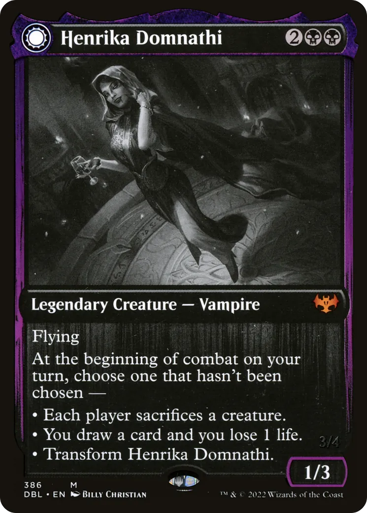 Henrika Domnathi // Henrika, Infernal Seer — Innistrad: Double Feature — Magic: The Gathering