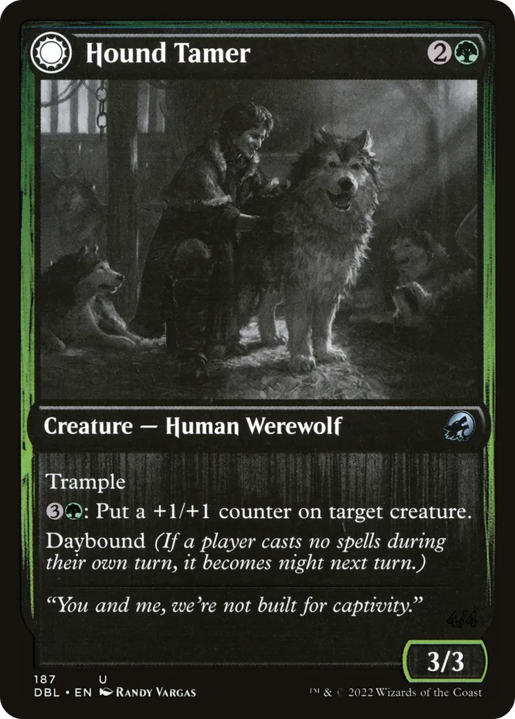 Hound Tamer // Untamed Pup — Innistrad: Double Feature — Magic: The Gathering