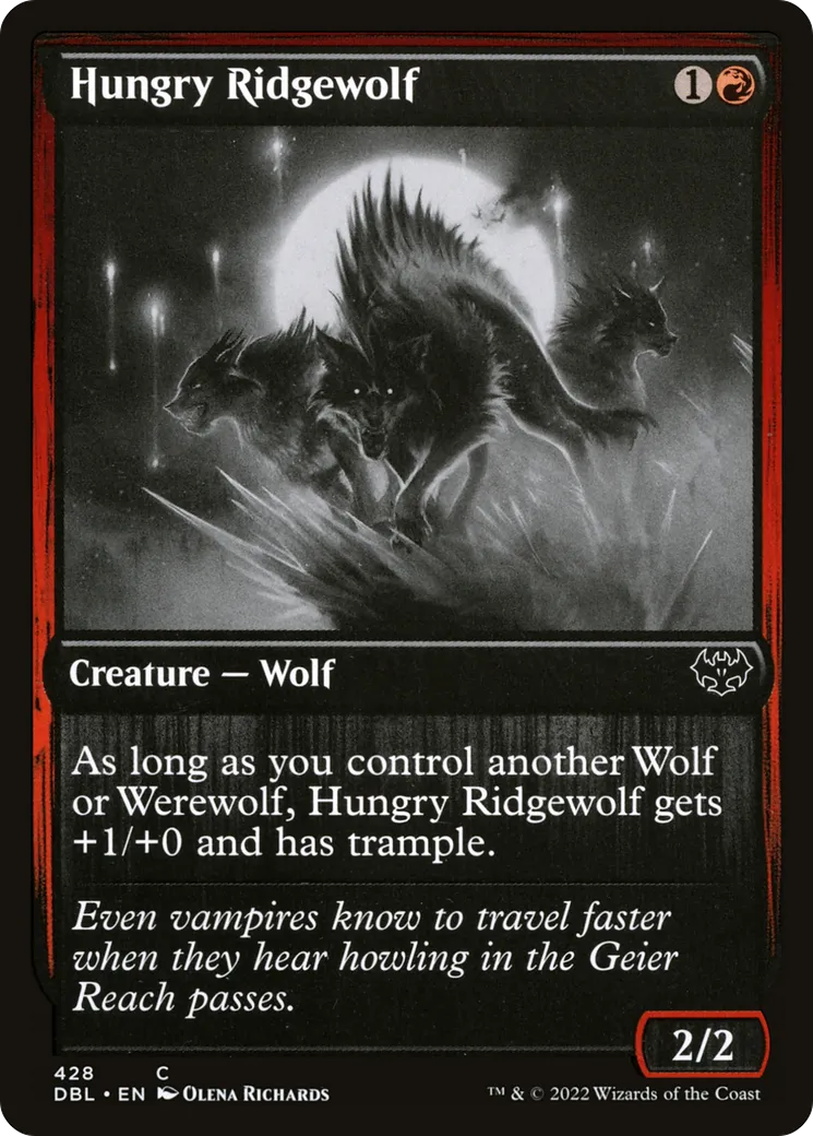 Hungry Ridgewolf — Innistrad: Double Feature — Magic: The Gathering