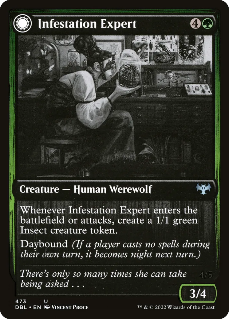 Experte en infestation // Loup-garou infesté — Innistrad: Double Feature — Magic: The Gathering