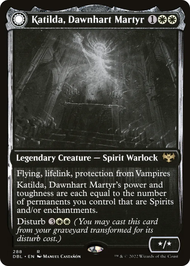 Katilda, Dawnhart Martyr // Katilda's Rising Dawn — Innistrad: Double Feature — Magic: The Gathering