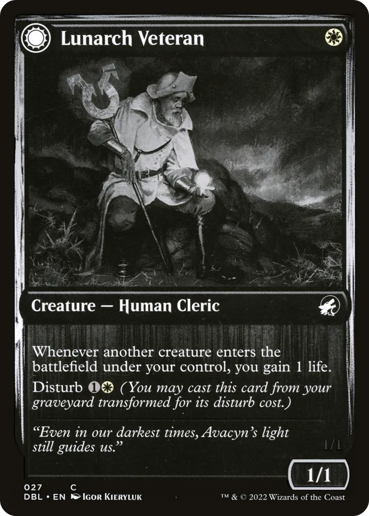 Lunarch Veteran // Luminous Phantom — Innistrad: Double Feature — Magic: The Gathering