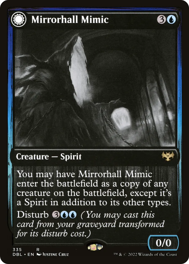 Mirrorhall Mimic // Ghastly Mimicry — Innistrad: Double Feature — Magic: The Gathering