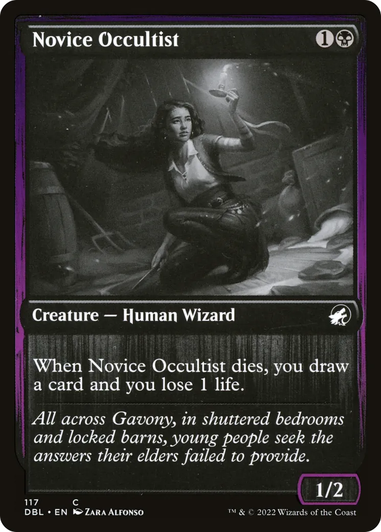 Occultiste novice — Innistrad: Double Feature — Magic: The Gathering