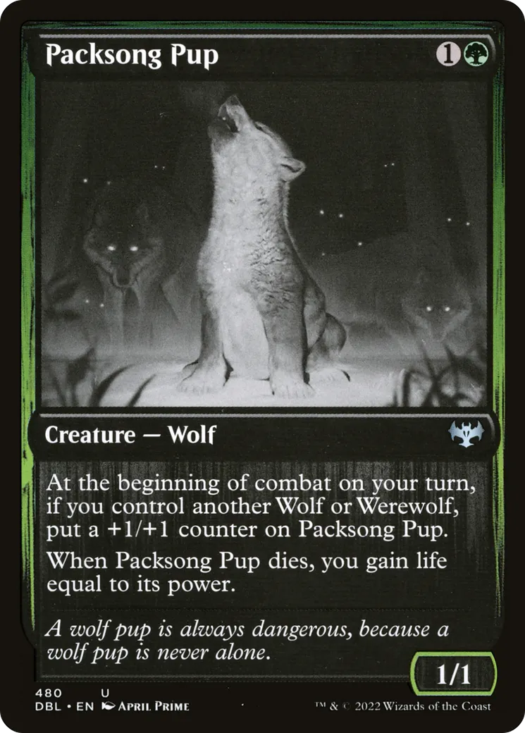 Louveteau chantemeute — Innistrad: Double Feature — Magic: The Gathering
