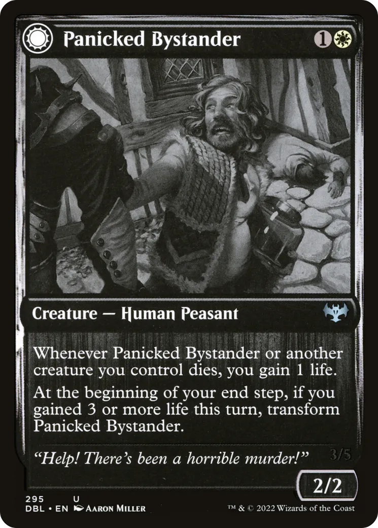 Panicked Bystander // Cackling Culprit — Innistrad: Double Feature — Magic: The Gathering